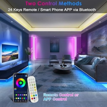 Лампы Светодиодная лента RGB 6м Пульт дистанционного управления Музыкальный режим
