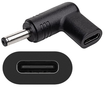 ADAPTER PRZEJŚCIÓWKA NA KABEL USB-C DO ASUS ZENBOOK VIVOBOOK 4.0x1.35MM KĄT