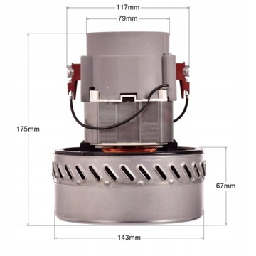 SILNIK SSĄCY AMETEK 230V DO NUMATIC, ADIATEK, RCM