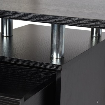 Стол для ногтей Портативный деревянный маникюрный стол с 1 дверью и 2 ящиками на колесах для Be