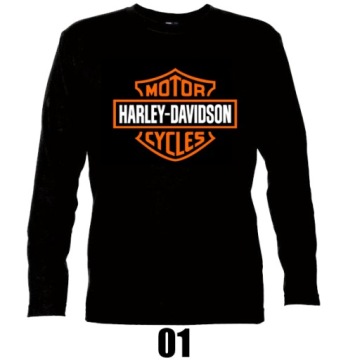 HARLEY DAVIDSON Longsleeve Koszulka NA MOTOR