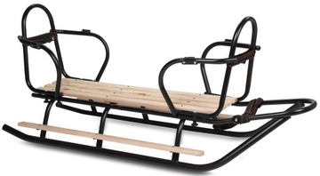 Большой DUO SANE, высокая спинка, регулируемый толкатель + сиденье, капюшон на меху PL