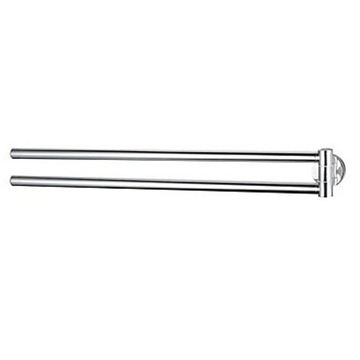 Wieszak na ręczniki dwuramienny Bisk FOR YOU 48 cm znal chrom