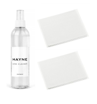 Płyn do okularów HAYNE Lens Cleaner 240ml + 2 x ściereczka