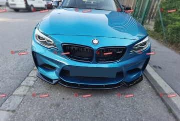 DOPLNĚNÍ PŘEDNÍHO NÁRAZNÍKU BMW 2 (F22, F87) COUPE 2016-2020 ČERNÁ LESK