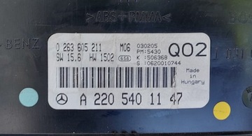 MERCEDES W220 FACELIFT 3.2 CDI PŘÍSTROJOVÁ DESKA