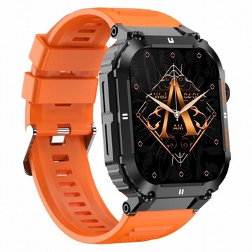 Smartwatch Gravity GT6-3 pomarańczowy, sen, krokomierz
