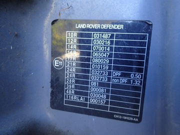 KAPOTA KRYT MOTORU LAND ROVER DEFENDER FACELIFT