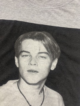 Leonardo DiCaprio ORYGINALNY T SHIRT/ DUŻE LOGO Pokój Marvina/ rozmiar 40