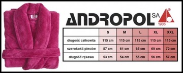 ХАЛАТ ЖЕНСКИЙ МУЖСКОЙ УНИСЕКС ANDROPOL ПЛОТНЫЙ ТЕПЛЫЙ ELEGANT HOSPITAL SPA S