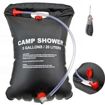 СОЛНЕЧНЫЙ ТУРИСТИЧЕСКИЙ ДУШ С ПОДОГРЕВОМ ДЛЯ КЕМПИНГОВ И ПОЛЕВЫХ КЕМПИНГОВ 20Л