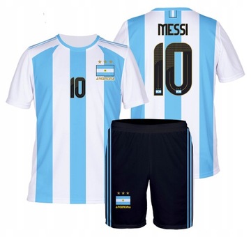 MESSI ARGENTYNA STRÓJ SPORTOWY ROZMIAR 128