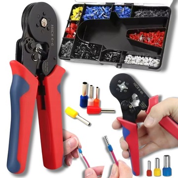 ИНСТРУМЕНТ ДЛЯ ОБЖИМА РАЗЪЕМОВ Щипцы для обжима ПРОВОДОВ КАБЕЛЕЙ 1200 наконечников