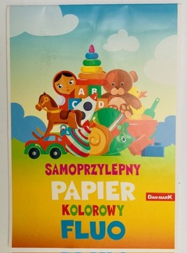 PAPIER KOLOROWY SAMOPRZYLEPNY A5 8 kolorów
