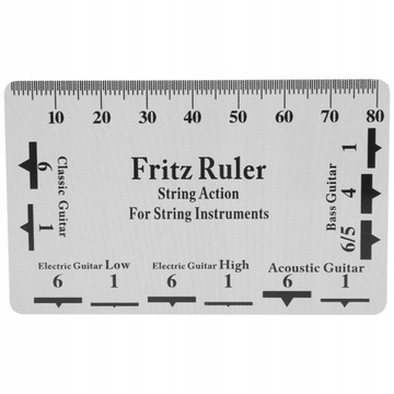 Измерительная линейка измерителя действия струны