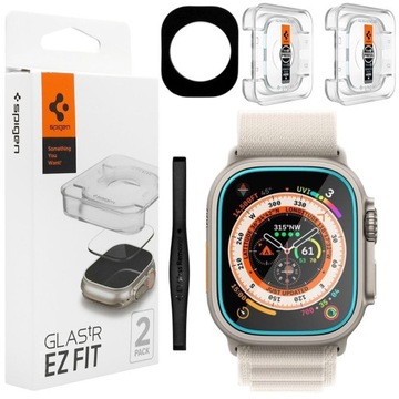 SPIGEN 2x ЗАКАЛЕННОЕ СТЕКЛО ДЛЯ APPLE WATCH ULTRA APPLE WATCH ULTRA 2 49MM