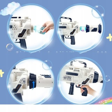 НАБОР ПИСТОЛЕТА ДЛЯ ПУЗЫРЬКОВ, МАШИНА ДЛЯ ПУЗЫРЬКОВ БАЗУКА