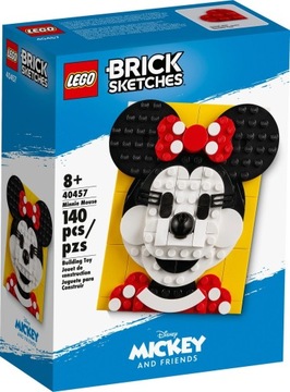 Oryginalne LEGO 40457 Brick Sketches Myszka Minnie