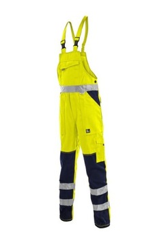 Spodnie robocze ogrodniczki CXS NORWICH żółte 52
