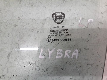 LANCIA LYBRA SW KOMBI 99-05 SKLO (OKNO) DVEŘE LEVÝ PŘEDNÍ