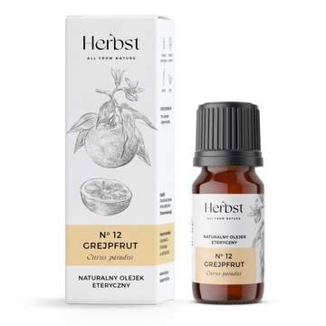 OLEJEK ETERYCZNY GREJPFRUT CZERWONY HERBST AROMATIQUE 100% NATURALNY