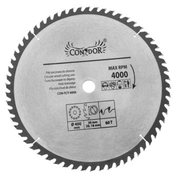 ЦИРКУЛЯРНАЯ ПИЛА ДЛЯ ДЕРЕВА 400x30 60T WIDIOWA