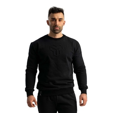 Bluza dresowa męska sportowa czarna - STRIX S