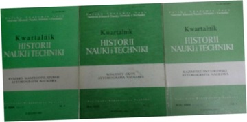 Kwartalnik Historii nauki i techniki nr 1,2,4/1989