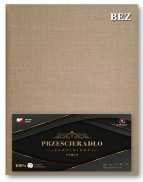 Prześcieradło tradycyjne 140x220 BEZ GUMKI POLSKIE