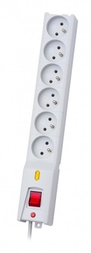 Listwa przeciwprzepięciowa LX 610, 1L, 1.5m,