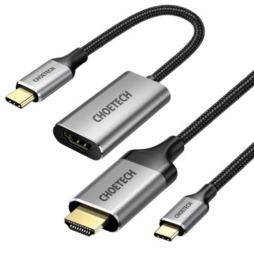 АДАПТЕР-ХАБ CHOETECH АДАПТЕР USB C HDMI 2.0