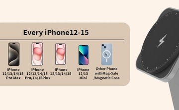 Магнитная беспроводная зарядная станция 3 в 1 для iPhone