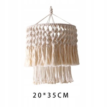 Абажур макраме Макраме 20х35см металлический каркас