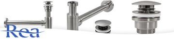 Сифон для умывальника Click-Clack Матовый никель INOX Matt