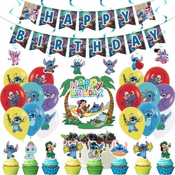 Lilo i Stich Balon Urodzinowy Zestaw Dekoracje