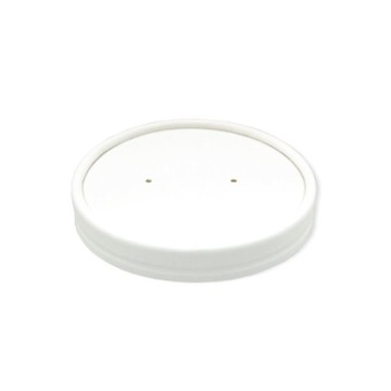 Pokrywka papier biała pojemnika 350ml BIO 25szt