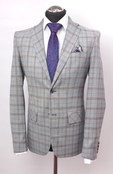 JASNO SZARY GARNITUR KRATĘ SLIMFIT 176/112/100M409