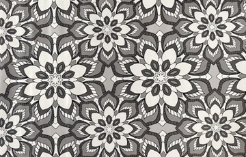 МЕТРОВАЯ ТОЛЩИНА КЛЕЕНКА СКАТЕРТЬ, СЕРЫЙ РЕТРО ЦВЕТОК