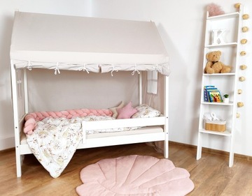 Кровать детская HOUSE BEAR 160x80 БЕЛЫЙ - 48Н
