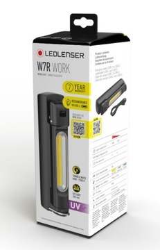 Latarka robocza W7R Work UV Led_lenser AKU USB