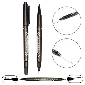 10x MARKER CIENKOPIS PISAK DWUSTRONNY DO PŁYT CD