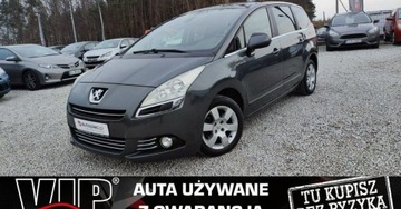 Peugeot 5008 I Minivan 1.6 THP 156KM 2010 Peugeot 5008 1.6i 157kM Tempomat Navi Skory Panorama 7 Osob Super Stan GWA