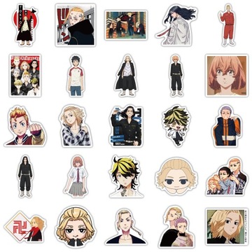 ANIME TOKIO REVENGERS MIX NAKLEJKI STICKERBOMB SAMOPRZYLEPNE WLEPKI 50 szt