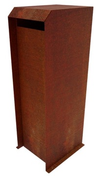 Skrzynka na listy STAL CORTEN 30×40×100 cm VIRIDI