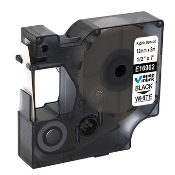 Naprasowanka do DYMO D1 16962 12mm 2m biała