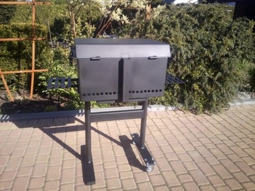 Прочный садовый гриль с зольником, лист металла 4 мм!