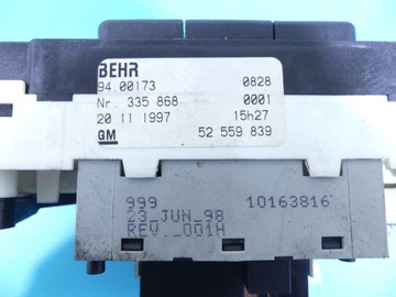 KONZOLA PANEL VENTILACE OPEL ASTRA II G 98-09