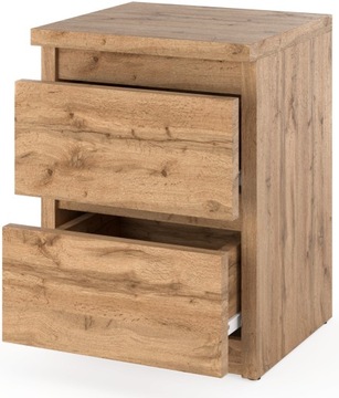 КРОВАТЬТумбочка, 2 ящика, комод, Дуб Вотан