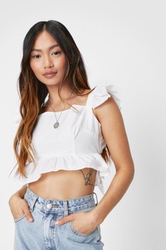 NASTY GAL PETITE DAMSKI TOP WIĄZANY Z TYŁU 40 OEV