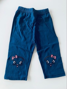 DZIEWCZĘCE LEGGINSY 3/4 GRANAT 140